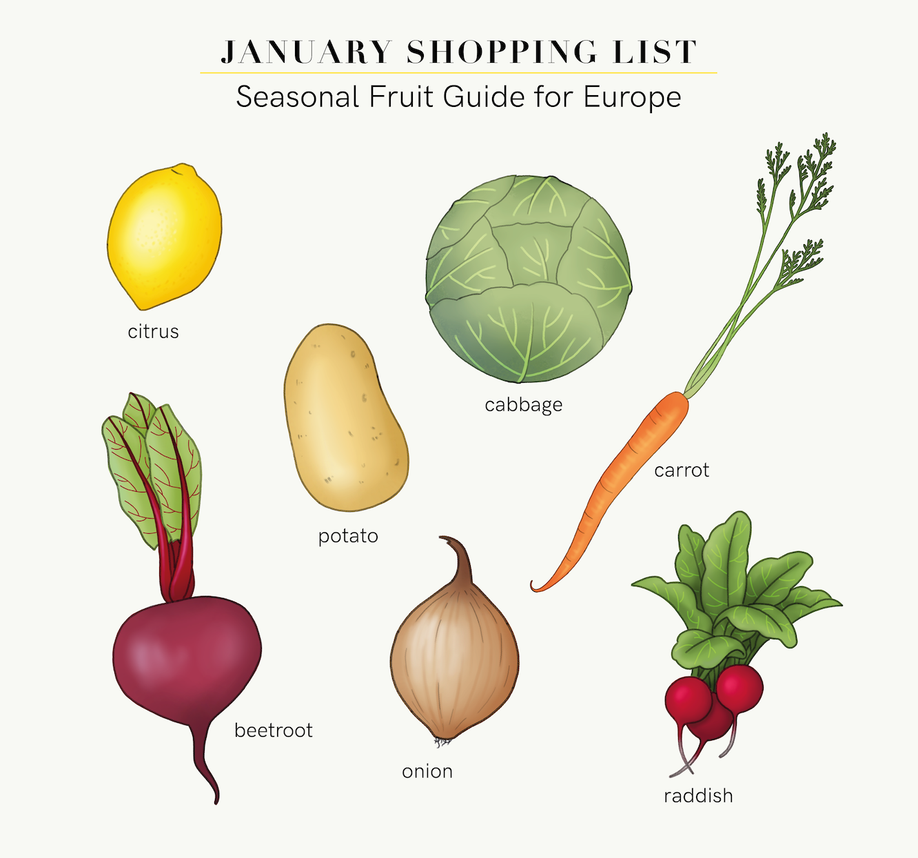 JANUARY FOOD GUIDE
